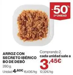 Supercor Bo - arroz con secreto ibérico de debò oferta