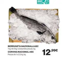 El Corte Inglés Berrugeta nazionale asc oferta