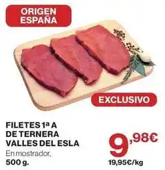 Origen - filetes 1a a de ternera valles del esla