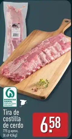 ALDI Tira de costilla de cerdo oferta