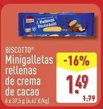 ALDI Biscotto - minigalletas rellenas de crema de cacao oferta
