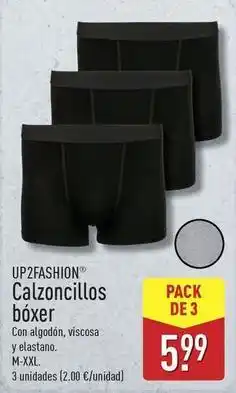 ALDI Up fashion - up2fashion calzoncillos boxer oferta