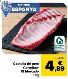 Carrefour Market Carrefour - costella de porc oferta