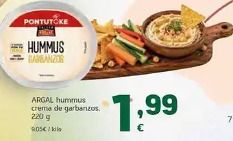 Argal - hummus crema de garbanzos