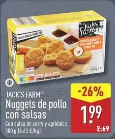 ALDI Nuggets de pollo con salsas oferta
