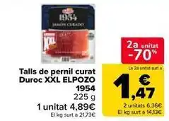 Carrefour Market Elpozo - talls de pernil curat duroc xxl oferta