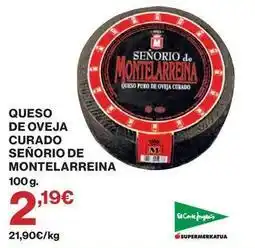 El Corte Inglés Señorío de montelareina - queso de oveja curado oferta