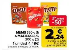 Carrefour Market Maltesers - m&ms o maltersers oferta