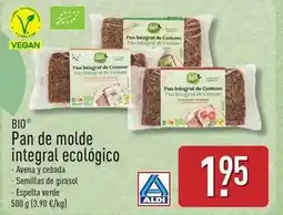 ALDI Bio - pan de molde integral ecologico oferta