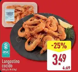 ALDI Langostino cocido oferta