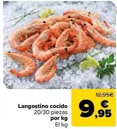 Carrefour Market Langostino cocido oferta