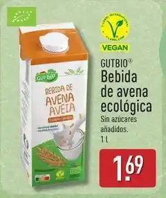 ALDI Gutbio - bebida de avena ecologica oferta