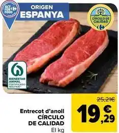 Carrefour Market Origen - entrecot d'anoll oferta