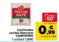 Carrefour Market Campofrío - loncheados cocidos naturarte oferta