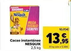 Carrefour Market Nesquik - cacao instantaneo oferta