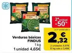 Carrefour Market Findus - verduras basicas oferta