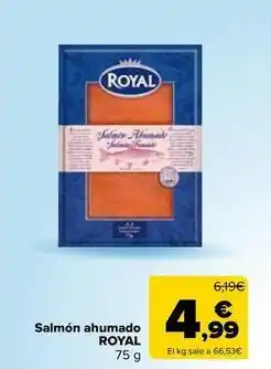 Carrefour Market Royal - salmon ahumado oferta