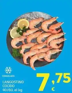 HiperDino Langostino cocido oferta