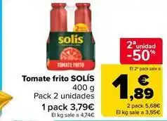 Carrefour Market Solís - tomate frito oferta
