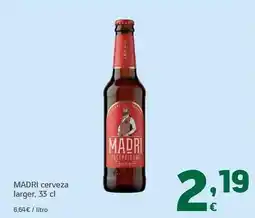 HiperDino Madrí - cerveza larger oferta