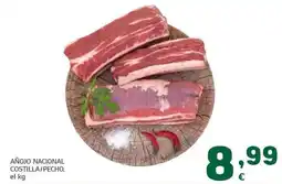 HiperDino Añojo nacional costilla/ pecho oferta