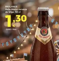 HiperDino Paulaner - hefe-weiss cerveza de trigo oferta