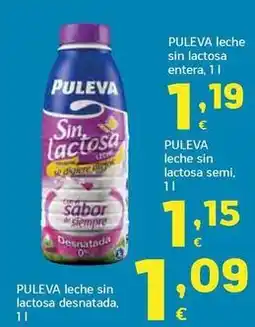 HiperDino Puleva - leche sin lactosa desnatada oferta