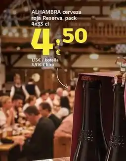HiperDino Alhambra - cerveza roja reserva oferta
