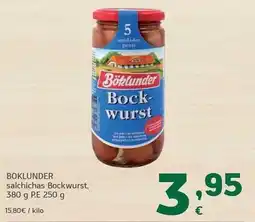 HiperDino Boklunder - salchichas bockwurst oferta