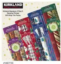 Kirkland kirkland signature reverse printed gift wrap trio packs