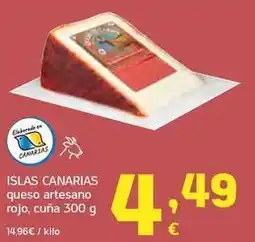 HiperDino Islas canarias - queso artesano rojo oferta