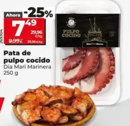 Dia Dia mari marinera - pata de pulpo cocido oferta