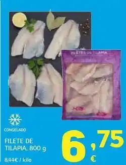 HiperDino Filete de tilapia oferta