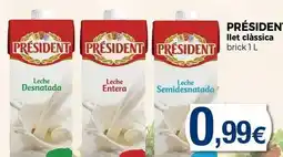 Keisy Président - leche semidesnatada oferta
