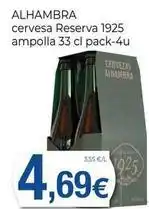 Keisy Alhambra - cervesa reserva 1925 ampolla oferta