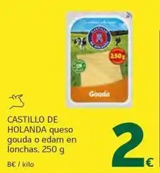 HiperDino Castillo de holanda - queso gouda o edam en lonchas oferta