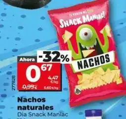 Dia Dia snack maniac - nachos naturales oferta
