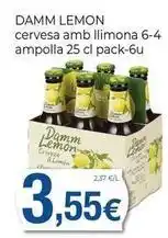 Damm - cervesa amb llimona 6-4 ampolla