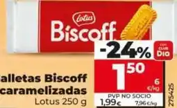 Dia Lotus - galletas biscoff caramelizadas oferta