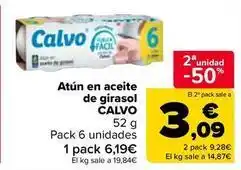 Carrefour Market Calvo - atun en aceite de girasol oferta