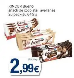 Keisy Kinder - bueno snack de xocolata i avellanes oferta