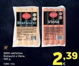 HiperDino Baro - salchichas bratwurst o viena oferta