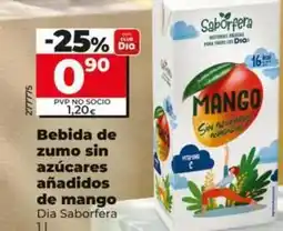 Dia Dia saborfera - bebida de zumo sin azucares anadidos de mango oferta