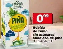 Dia Dia saborfera - bebida de zumo sin azucares anadidos de pina oferta