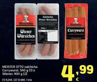 Meister otto - salchicha currywurst o wiener