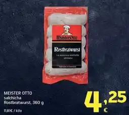 HiperDino Meister otto - salchicha rostbratwurst oferta