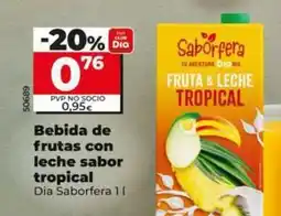 Dia Dia saborfera - bebida de frutas con leche sabor tropical oferta