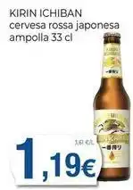 Kirin ichiban - cervesa rossa japonesa ampolla