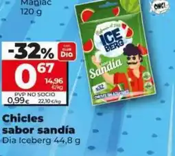 Dia Dia iceberg - chicles sabor sandia oferta