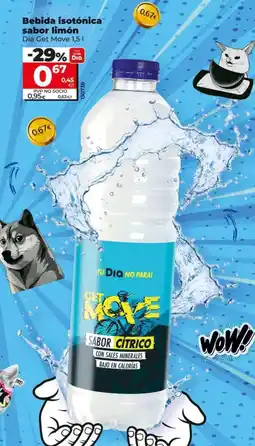 Dia Dia get move - bebida isotonica sabor limon oferta